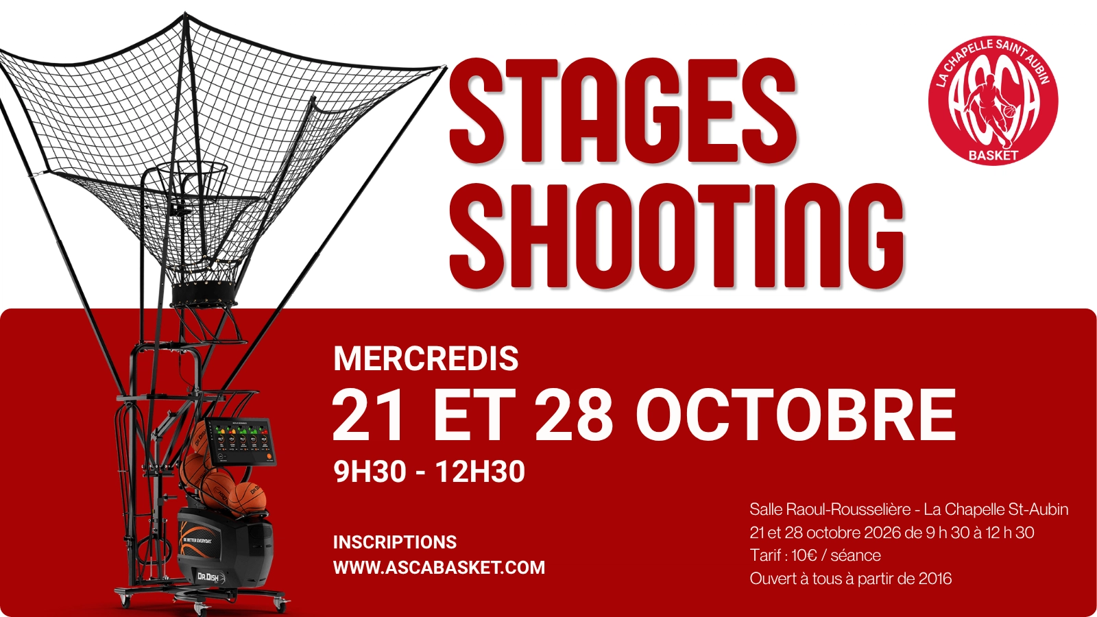 Stage shooting automne 2026